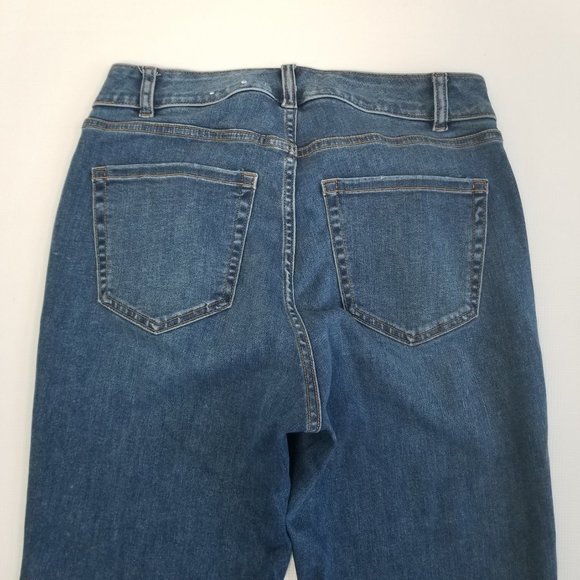 LANE Bryant Curvy Fit High Rise Pedal Jeans Capris - Picture 6 of 6